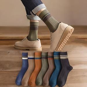 7켤레SET 캐쥬얼스트라이프양말 남성용 양말