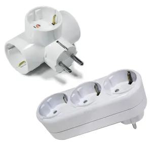 선없는 멀티탭 3구 T형 일자 3구 AC220V 접지 전기 콘센트 플러그