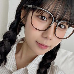 안경집+닦이증정 데일리 뿔테안경 빅사이즈 블루라이트차단 검정 패션안경 얼굴소멸 얼큰이 오버핏 사각