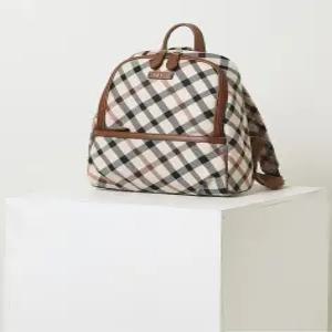 LI(선물포장)(HARRIS) 브라운 하우스체크 자카드 백팩 DCBA4E635