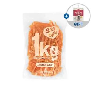 [펫밀크 150ml] 데이스포 우리아이 치킨 소프트 슬라이스 사사미 1kg