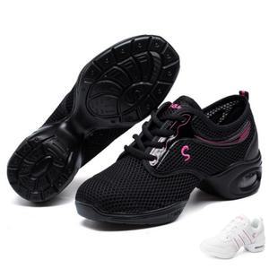 메쉬 댄스화 에어로빅 줌바 여름 운동화 매력라인 키높이 4.5cm