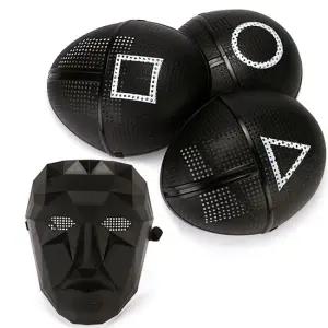 오징어게임2 패러디 가면 네모 세모 동그라미 프론트맨 마스크 할로윈 코스튬 파티 코스프레 소