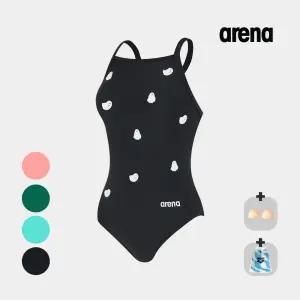 아레나 플러피프렌즈2 선수 원피스 싱글크로스 스트립백 A5SL1CO02