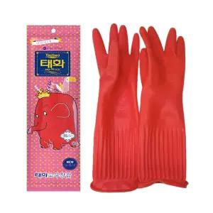 태화 고무장갑 뉴특대 XL 10개 태화지앤지 주방 식당 설거지 김장 청소 다용도 천연생고무