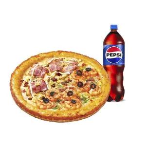 미스터피자 하프앤하프L+콜라1.25L