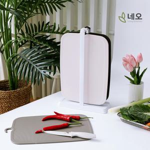 다목적 인덱스 걸이형 도마 세트 4P(도마 3p+거치대)