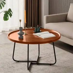 티테이블 브라운 거실 라이트 80cm (WFHJMIH)