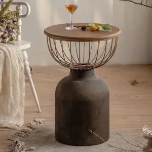 삼나무 엔틱 테이블 A 원형 2 (WFHJK3I)