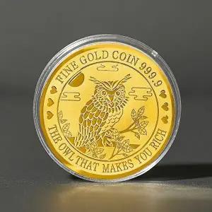 [골드앤]골드앤 순금 24K 럭키 황금 부엉이 코인 0.2g
