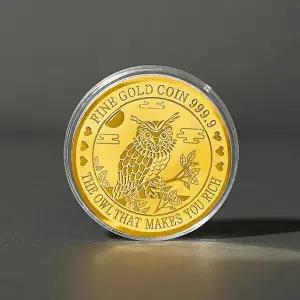 [골드앤]골드앤 순금 24K 럭키 황금 부엉이 코인 0.1g