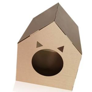 고양이 종이집 사각형 박스집 취침 실내용 캣하우스