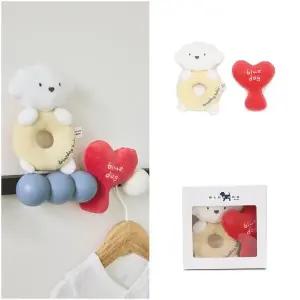 [블루독베이비]구름강아지하트딸랑이세트(IV)45W70-BHD-02_s