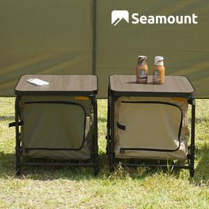 시마운트 포터블 캐비넷 캠핑 보조 테이블 수납 키친 캐비닛