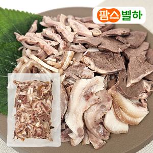 팜스별하 삶은 돼지 머릿고기 내장 혼합 슬라이스 2kg 국밥고기 재료 특수부위 업소용 대용량