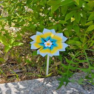 꽃 바람개비(1) 종이접기패키지 만들기