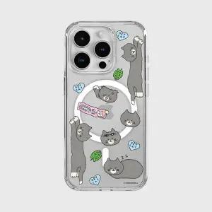 더나인몰 heycat drawing pattern 맥세이프 젤하드 폰케이스