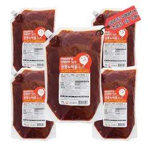 맘스맘 짬뽕앤해물 양념소스 2키로 5개/소스공방 짬뽕탕소스 2키로 5개