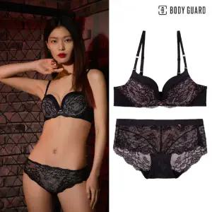 [롯데백화점]보디가드 블랙 시스루 애니멀 레이스팬티 세트 BGWBY801BGWPY802