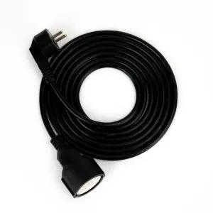 유커먼 연장 케이블 1구 3m 블랙 멀티탭 콘센트 연장선 연결선 전선 캠핑용 멀티콘센트