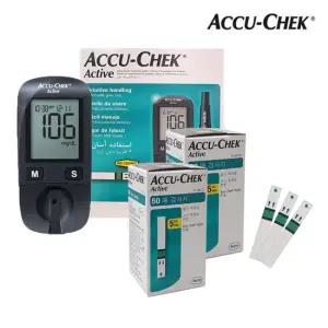 아큐첵 액티브 혈당계+시험지100매+호환침110개+솜100