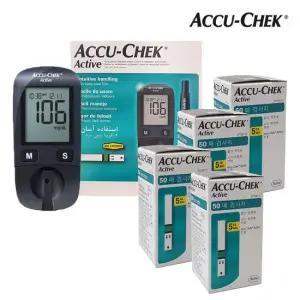 아큐첵 액티브 혈당계+시험지200매+정품침210개+솜200