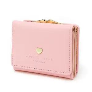 가죽 반지갑 핑크 어린이 미니 청소년 카드 (WFHN904)