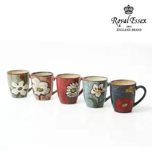 소담 머그컵 5P 세트 핸드페인팅 도자기 물컵 머그잔