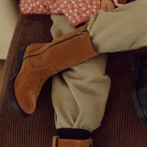 [보리보리/아이들]1420 키즈 & 맘 스웨이드 미들부츠 - 카멜