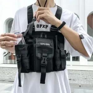 익스트림스포츠체스트백(블랙)앞으로매는조끼가방 (WFHGARA)