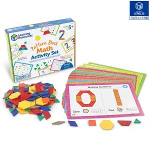 LER6135 패턴블록 수학 활동세트 블록124pcs + 활동카드20장