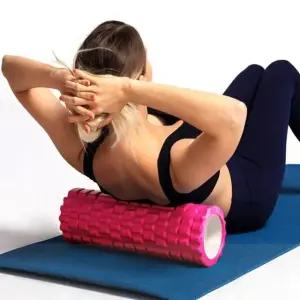 고급 핑크 돌기형 지압 스트레칭 EVA 롤러 폼롤러 (WFGT91P)