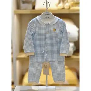 [아가방]아가방 세이브존02 블루 체크 오픈내의 01s517609 (38317994)