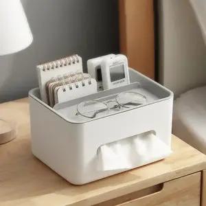 40000KM 책상 거실 다용도 수납함 핸드폰 안경 정리함 리모컨 거치대