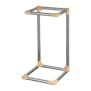 스마트 투입구형 스텐레스 150리터 종량제 봉투 마대 거치대 대형 쓰레기통