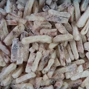 냉동 오징어링 4kg 절단몸귀반반 (무탈피) 절단 통오징어