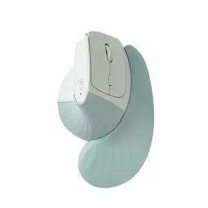 지클릭커 오피스프로 버티컬 도톰스콘 팜레스트 OP85 무소음 블루투스 무선마우스 그린