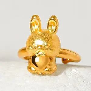 [골드앤]골드앤 순금 24K 토끼띠 드림 돌반지