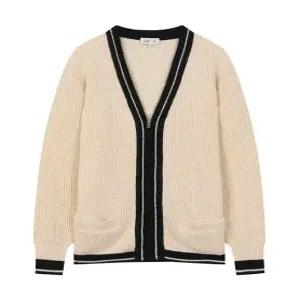 와플 집업 틸던 가디건 아이보리(PHUCH8005)