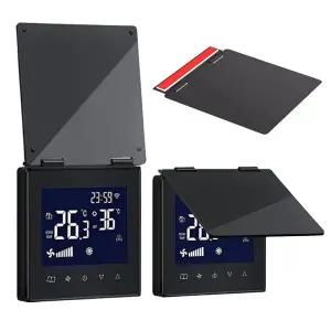 라이트에어컨커버 에어컨 보일러 컨트롤러 스위치 라이트 LED 불빛 차단 커버 가리개 덮개