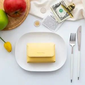 가죽 2단 분리수납 식빵 카드지갑 명함지갑