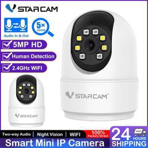 Vstarcam 5MP 무선 IP 카메라 스마트 2.4GHz WiFi PT 보안 보호 실내 비디오 감시 인간 추적 스마트 홈 캠