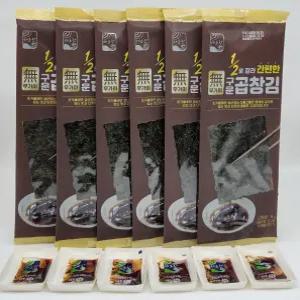 무첨가 구운 곱창김 3팩 세트(곱창김 18봉, 간장양념장 18봉), 해초랑