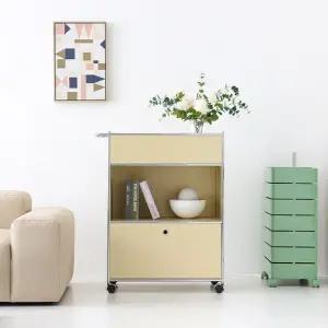 이동식 수납장 미드센츄리 모듈 틈새 선반장 트롤리