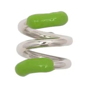 푸실로 트위스트 반지 - 실버 그린 CACCWJEW027MET0077512