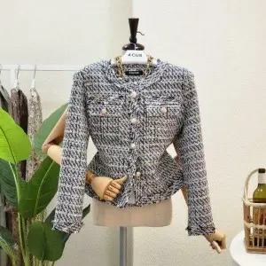 포커스 FF2H7JK01595 라운드넥 트위드 자켓