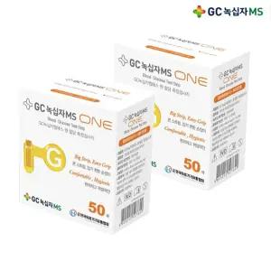 녹십자MS ONE 원 혈당시험지 측정 검사지 당뇨 혈당지 100매(50매x2개) 최신유효기간