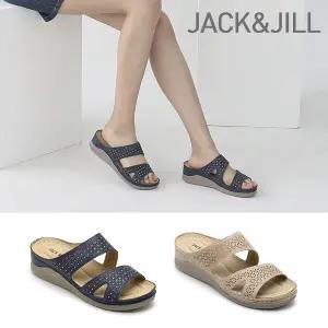 [잭앤질]잭앤질 큐빅 펀칭 쿠션슬리퍼(JB2Z407)