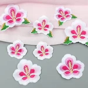 무궁화와펜 한복자수 꽃수 한복패치 자수 패치 마크 열접착