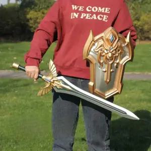 무기 장난감 파티 세트 왕 프레 칼 선물 방패 소품